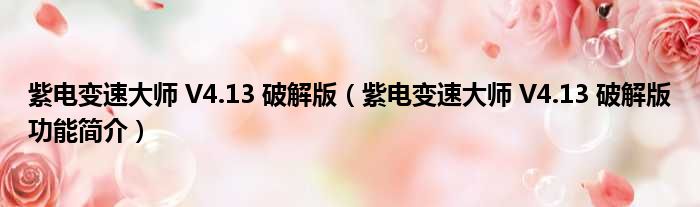 紫电变速大师下载 v14.02E 中文版官方版游戏下载，安卓苹果ios版本下载